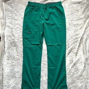 Sanibel Wide Leg Scrub Pants - Hunter Green!